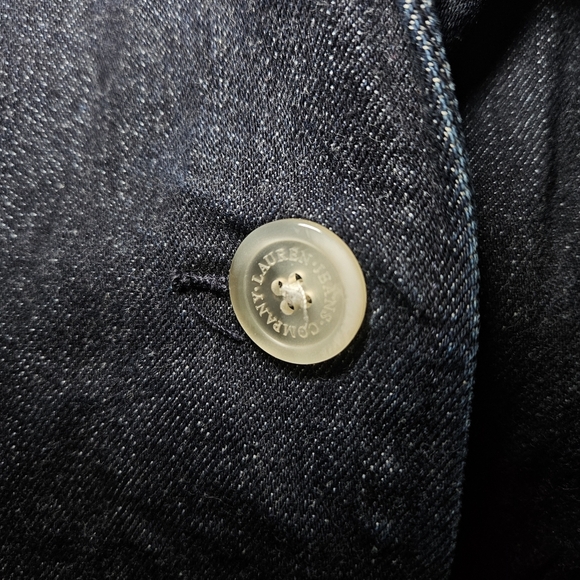 Y2K Ralph Lauren Dark Denim Blazer - Picture 4 of 7